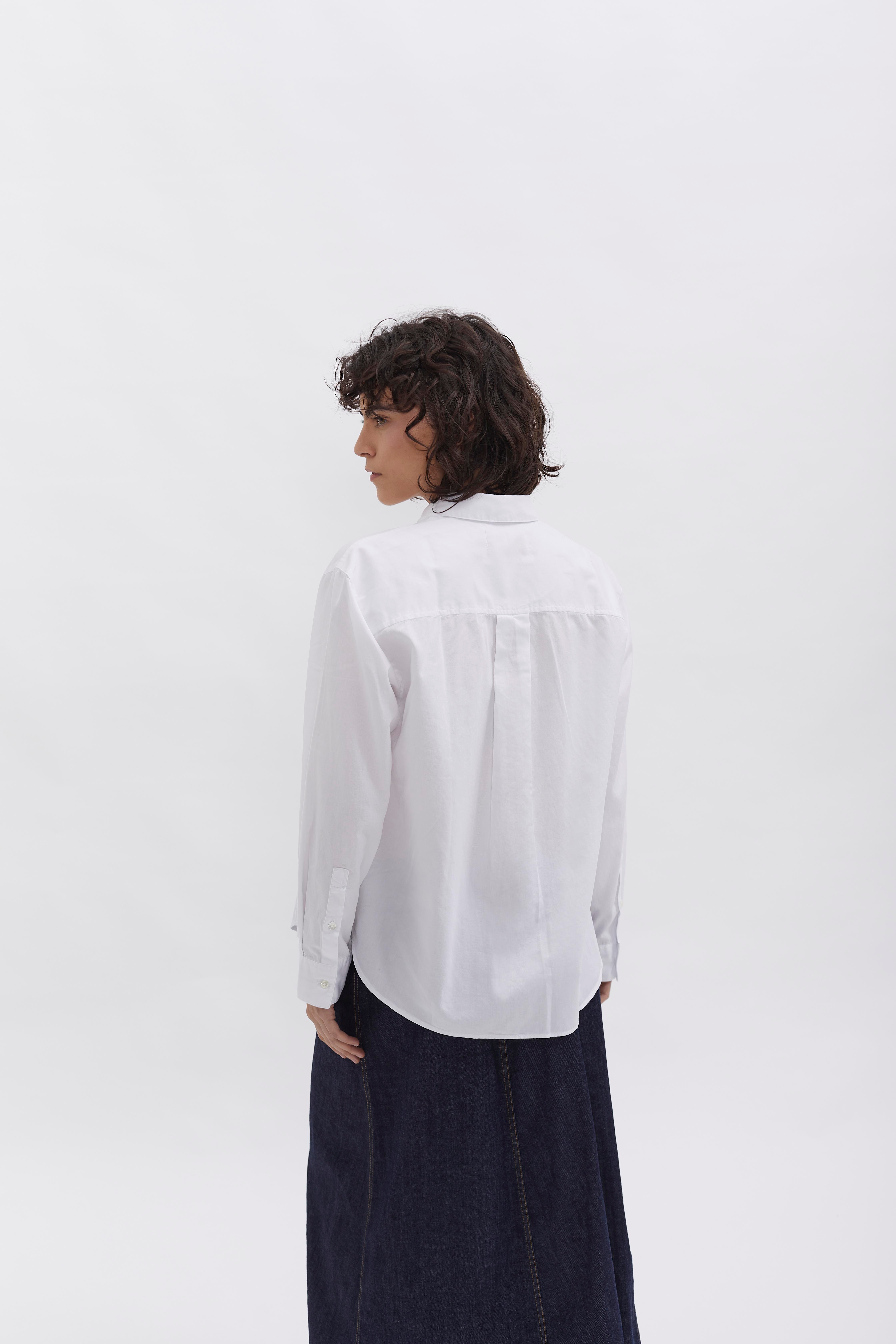 Boxed Fit Bluse D-Brand, Blouses, Boxed Fit Bluse, WHITE, Weiß, 227010, 227010-110