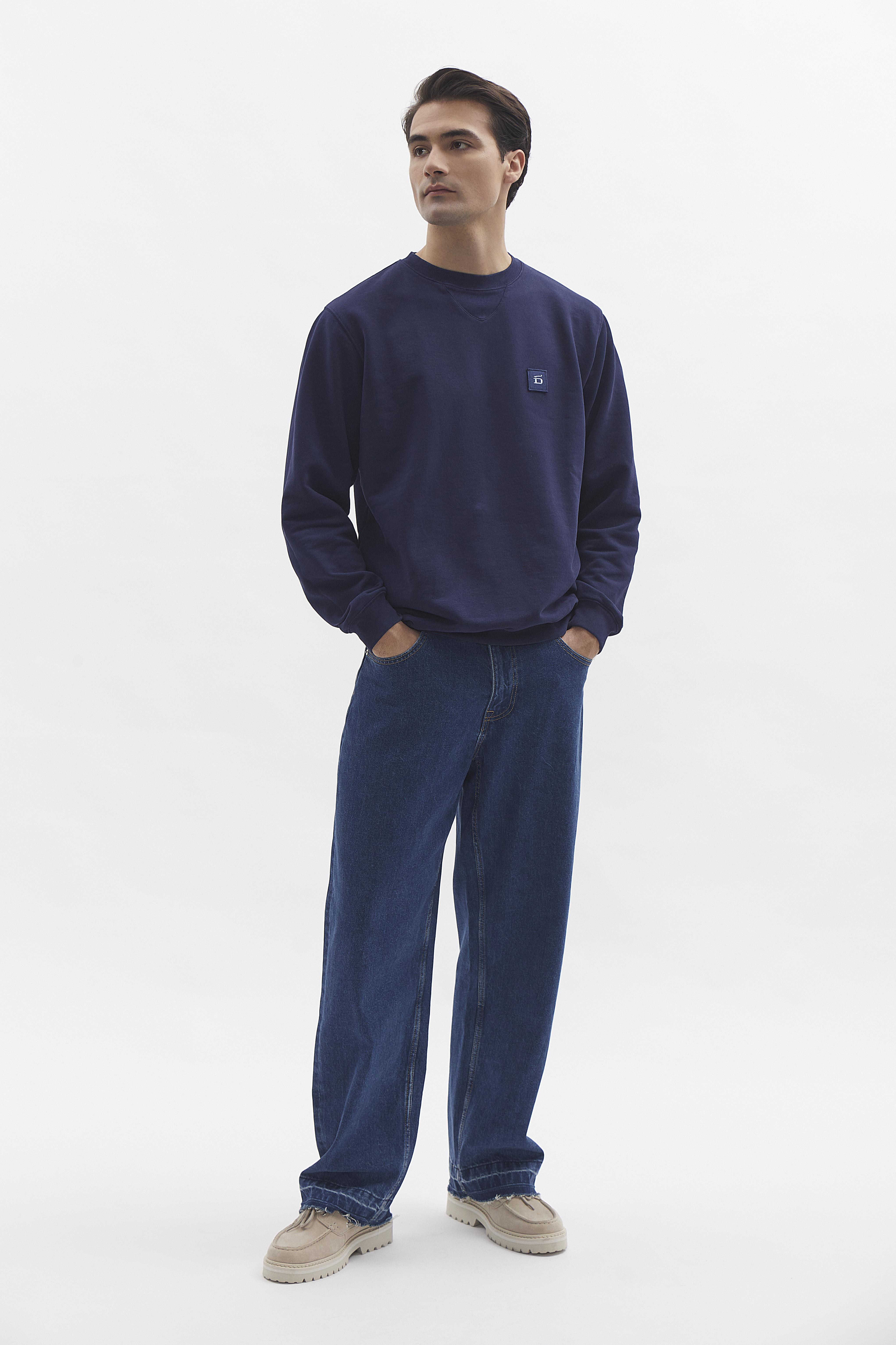 D-Brand, Sweater, Crewneck Sweater, NAVY, Blau, 111225, 111225-410