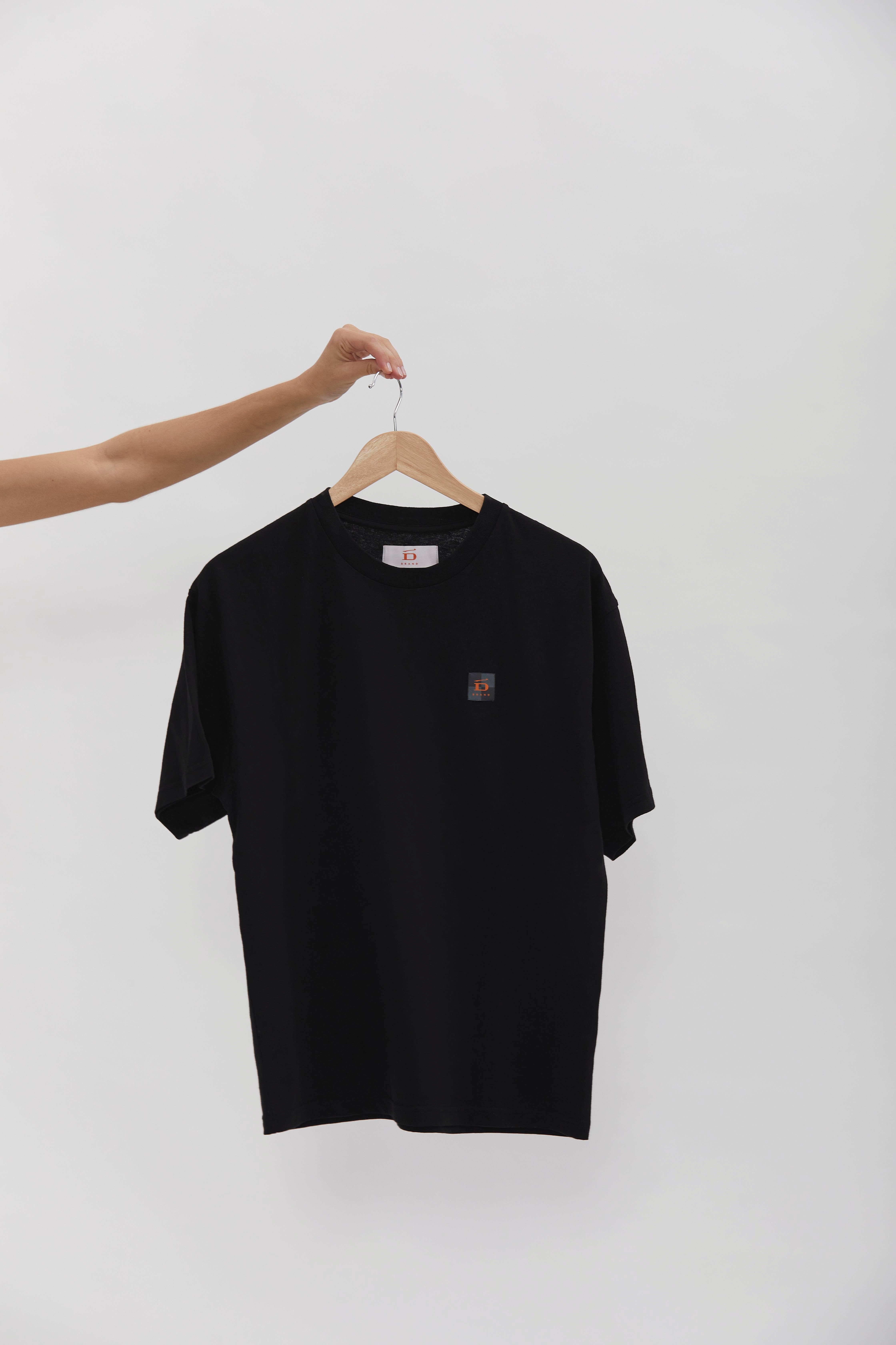 Relaxed T-Shirt D-Brand, T-Shirts, Polos und Tops, Relaxed T-Shirt, BLACK, Schwarz, 222203, 222203-100