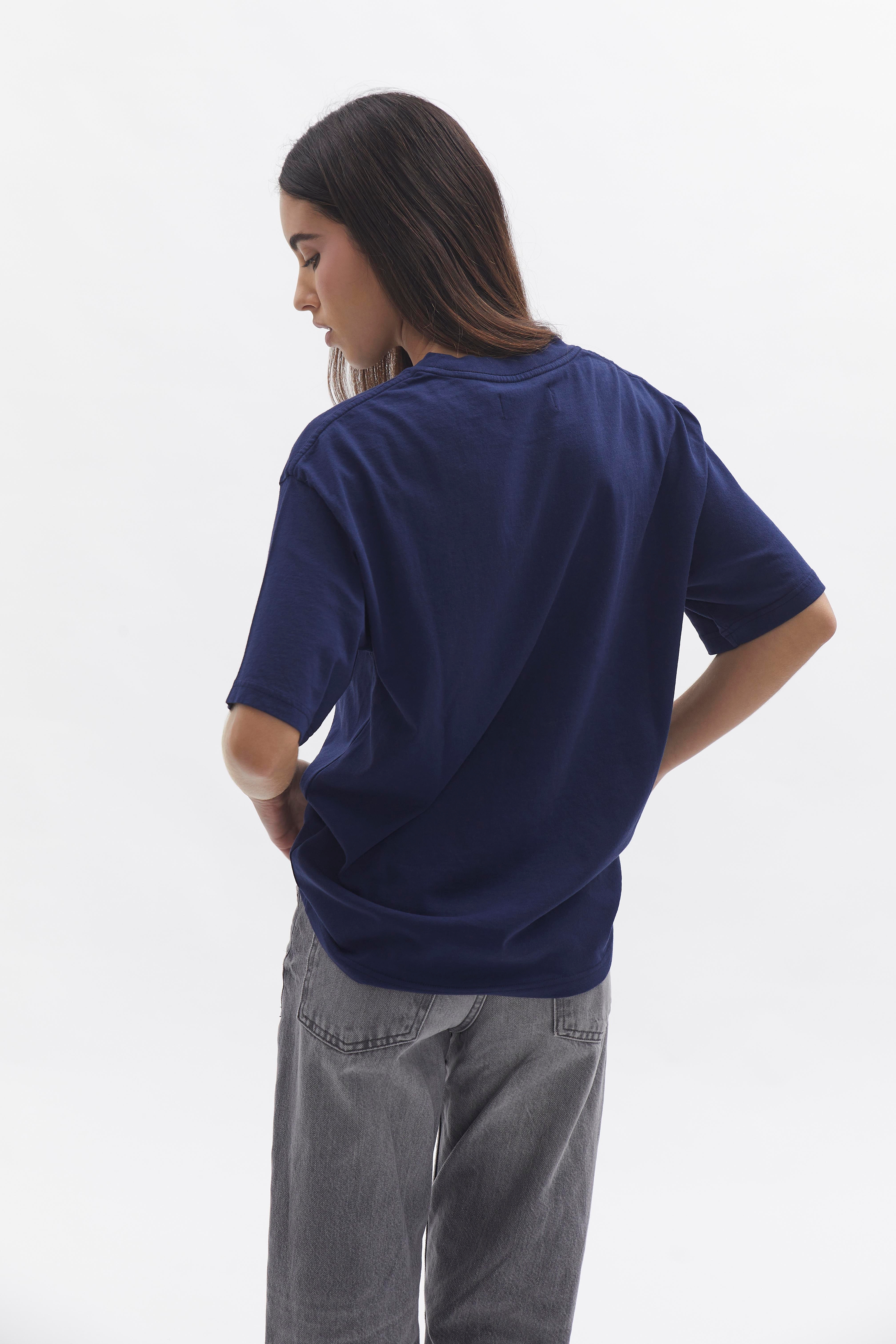 Relaxed T-Shirt D-Brand, T-Shirts, Polos und Tops, Relaxed T-Shirt, NAVY, Blau, 222203, 222203-410