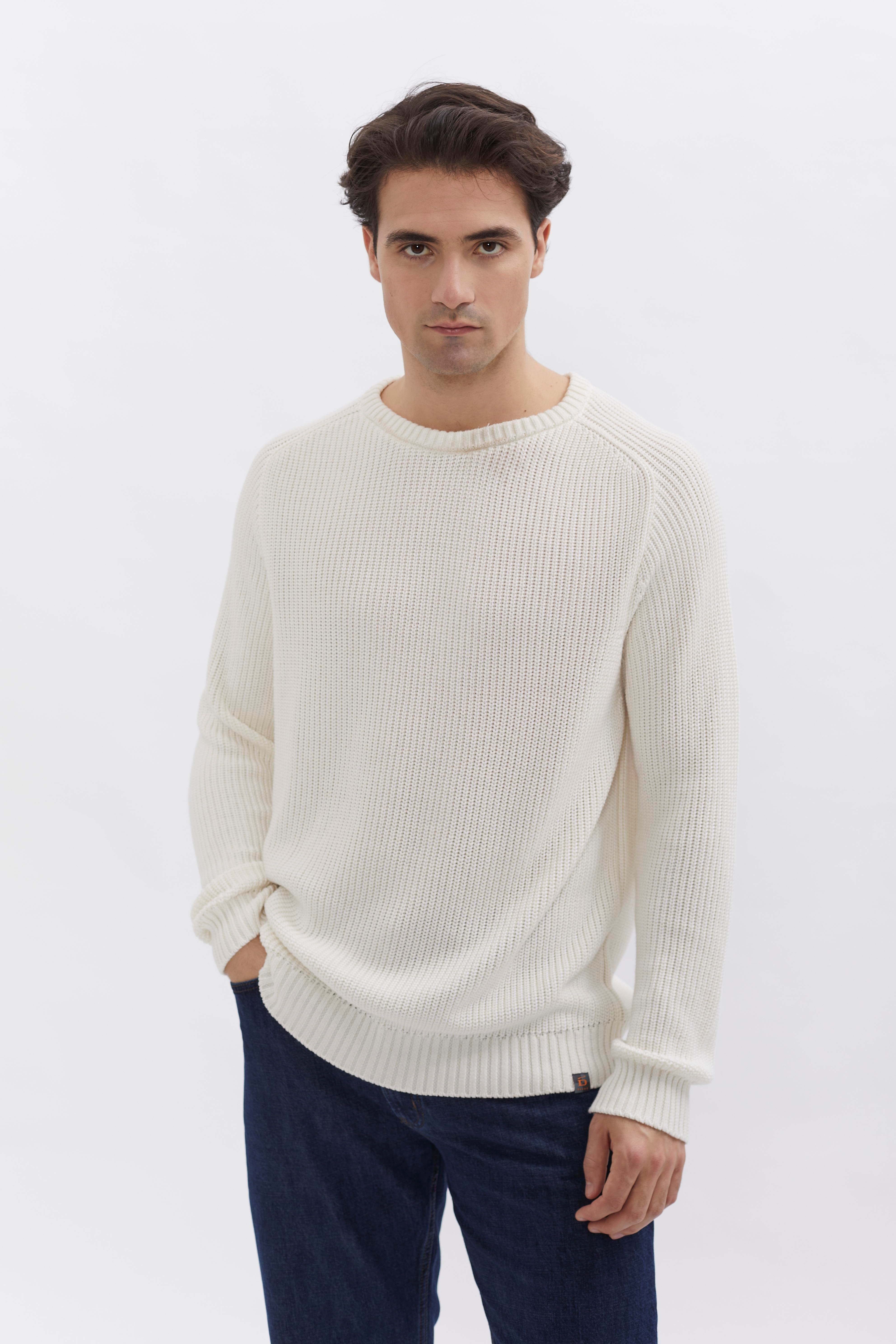 Knit Crewneck D-Brand, Pullover, Knit Crewneck, OFFWHITE, Weiß, Creme, 115201, 115201-130