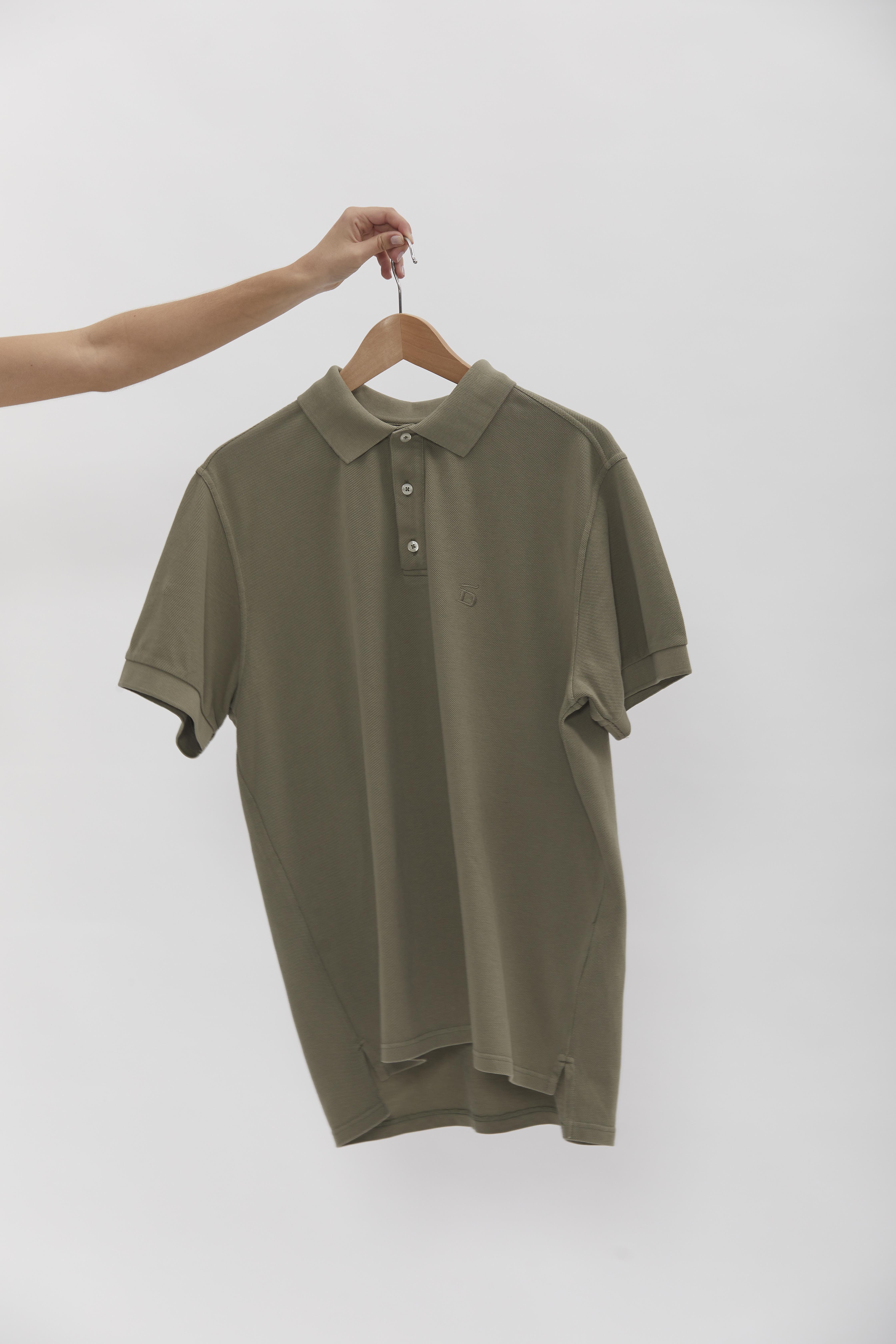 D-Brand, T-Shirts und Polos, D-Pique Polo, DUSTY OLIVE, Grün, 112310, 112310-322