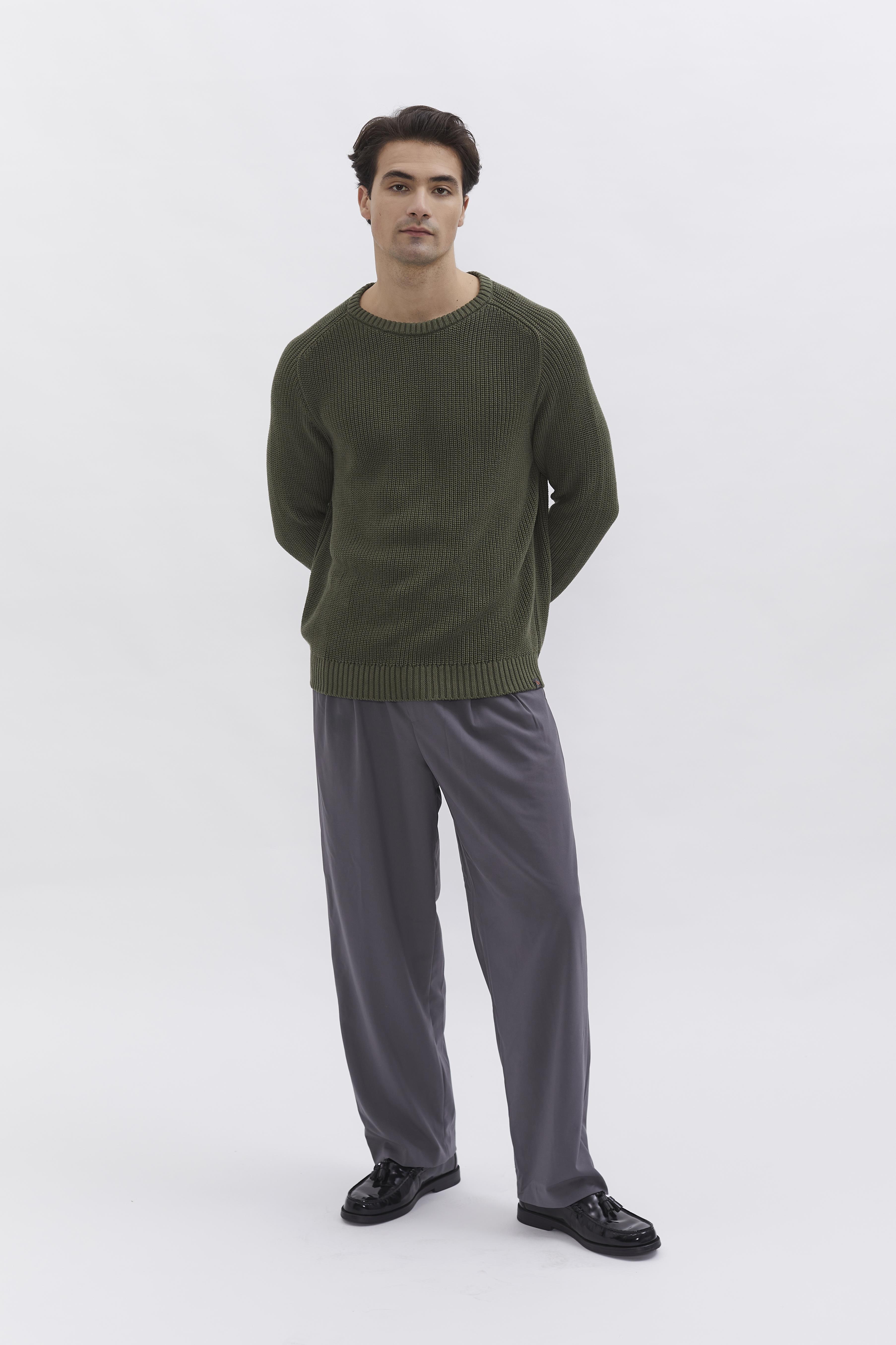D-Brand, Pullover, Knit Crewneck, HUNT GREEN, Grün, 115201, 115201-325