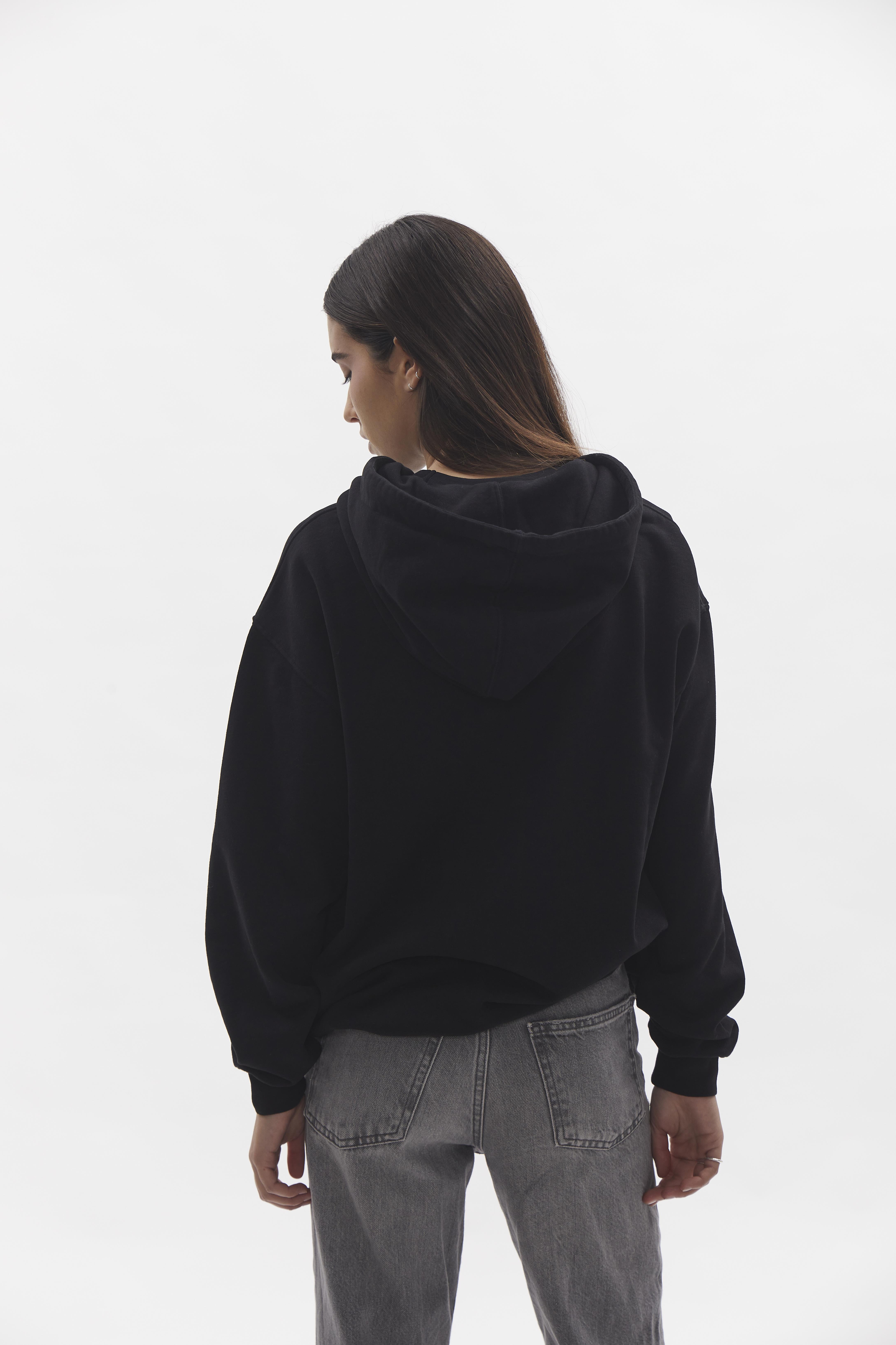D-Brand, Hoodies, Zip Hoodies, Badge Hoodie, BLACK, Schwarz, 220001, 220001-100