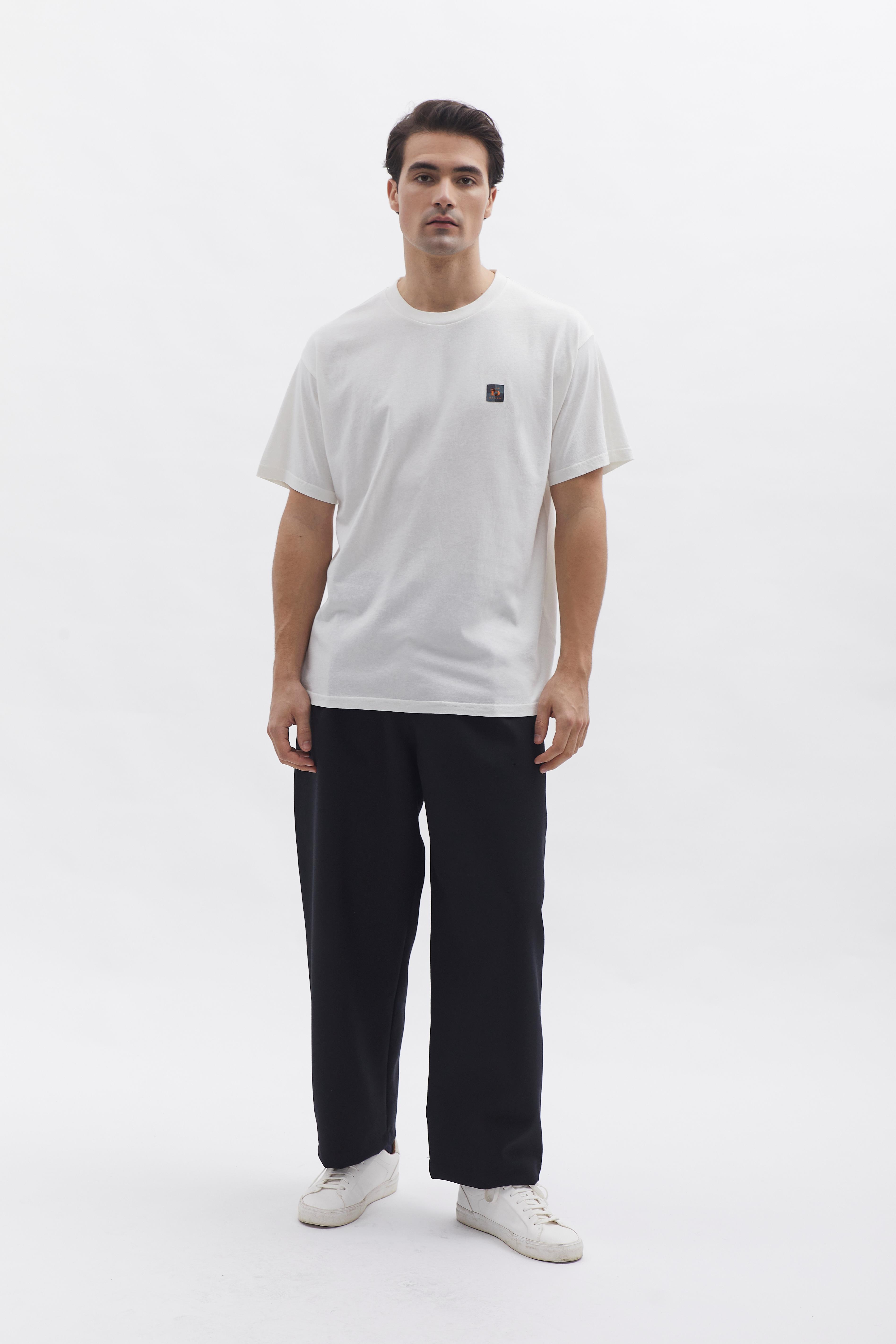 Relaxed T-Shirt D-Brand, T-Shirts und Polos, Relaxed T-Shirt, WHITE, Weiß, 112201, 112201-110