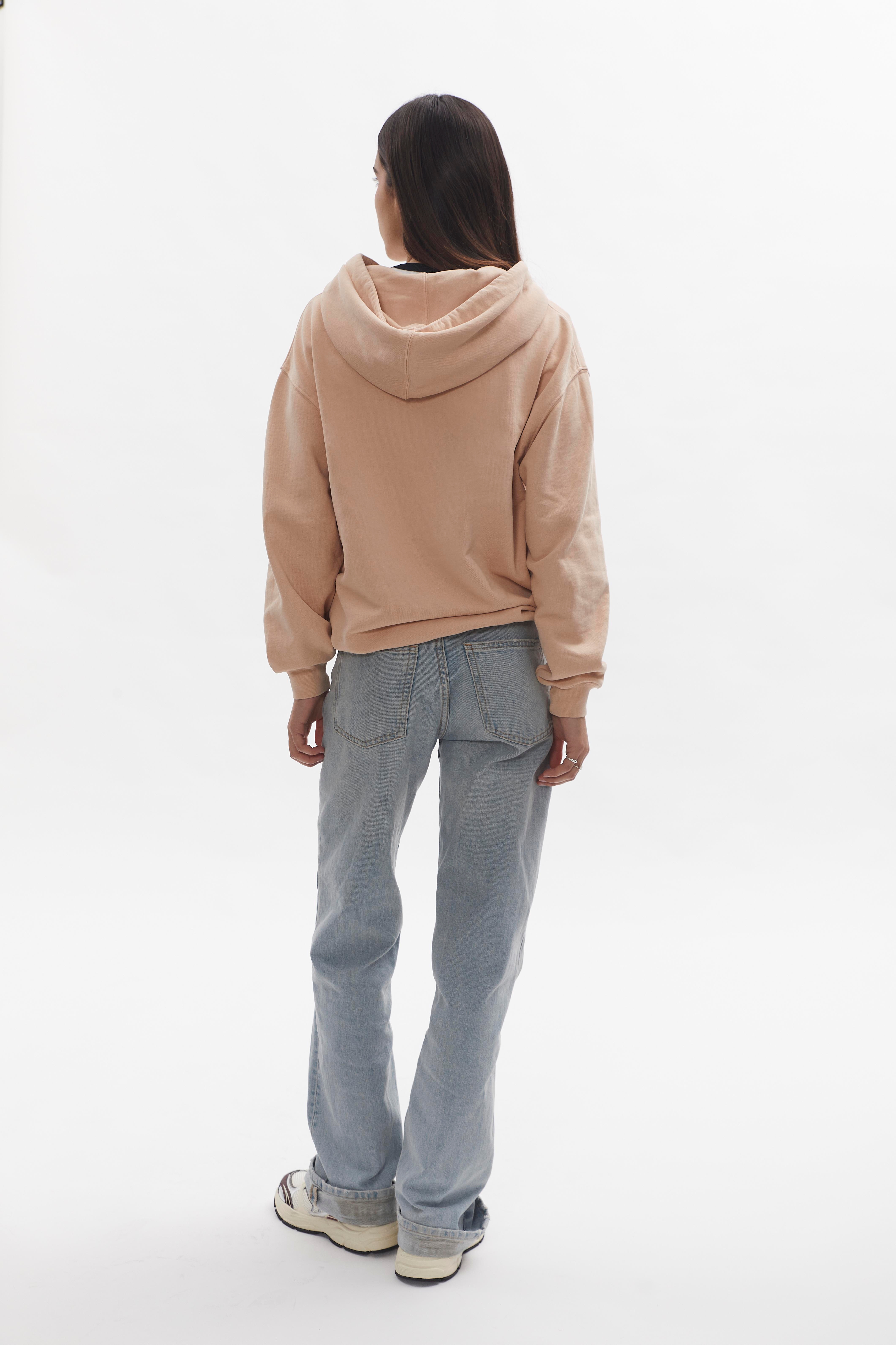 Badge Hoodie D-Brand, Hoodies, Zip Hoodies, Badge Hoodie, SALMON, Lachs, 220001, 220001-680