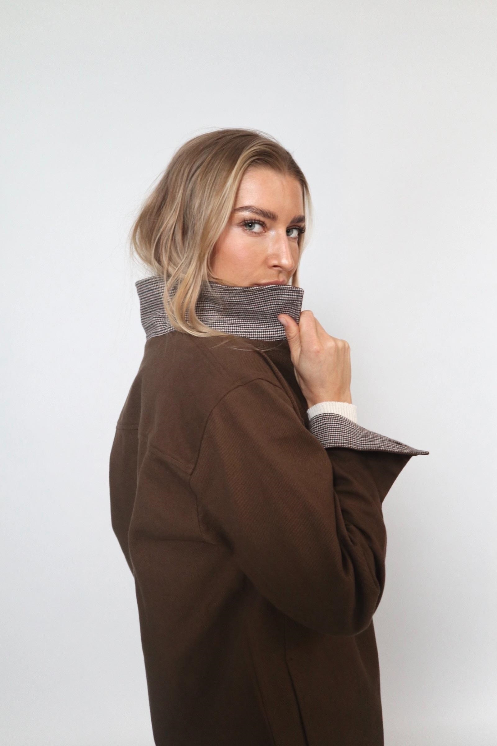 D-Brand, Jackets, Vest, Cardigans, Vintage Twill Jacket, BROWN, Braun, 226501, 226501-201