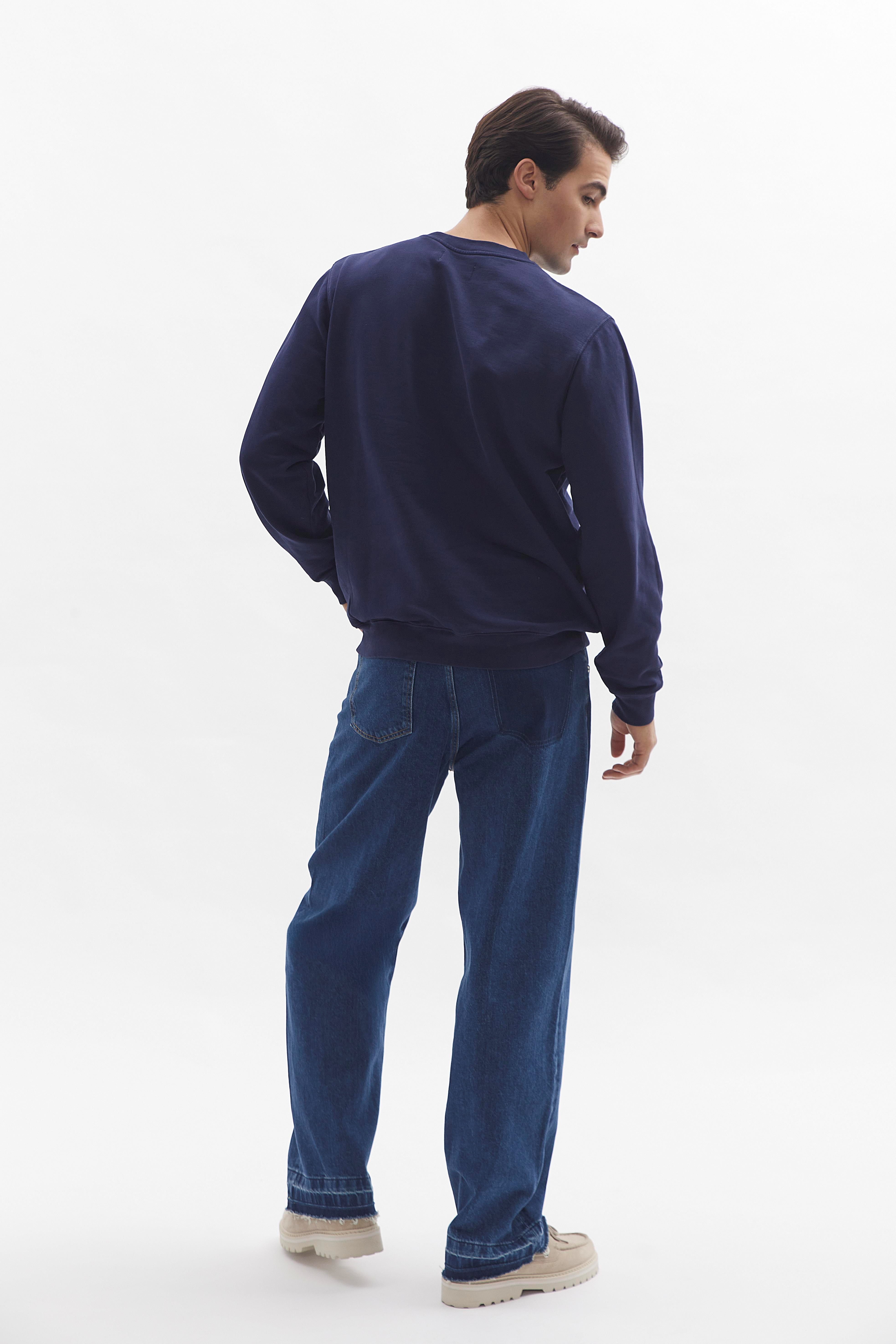 Crewneck Sweater D-Brand, Sweater, Crewneck Sweater, NAVY, Blau, 111225, 111225-410