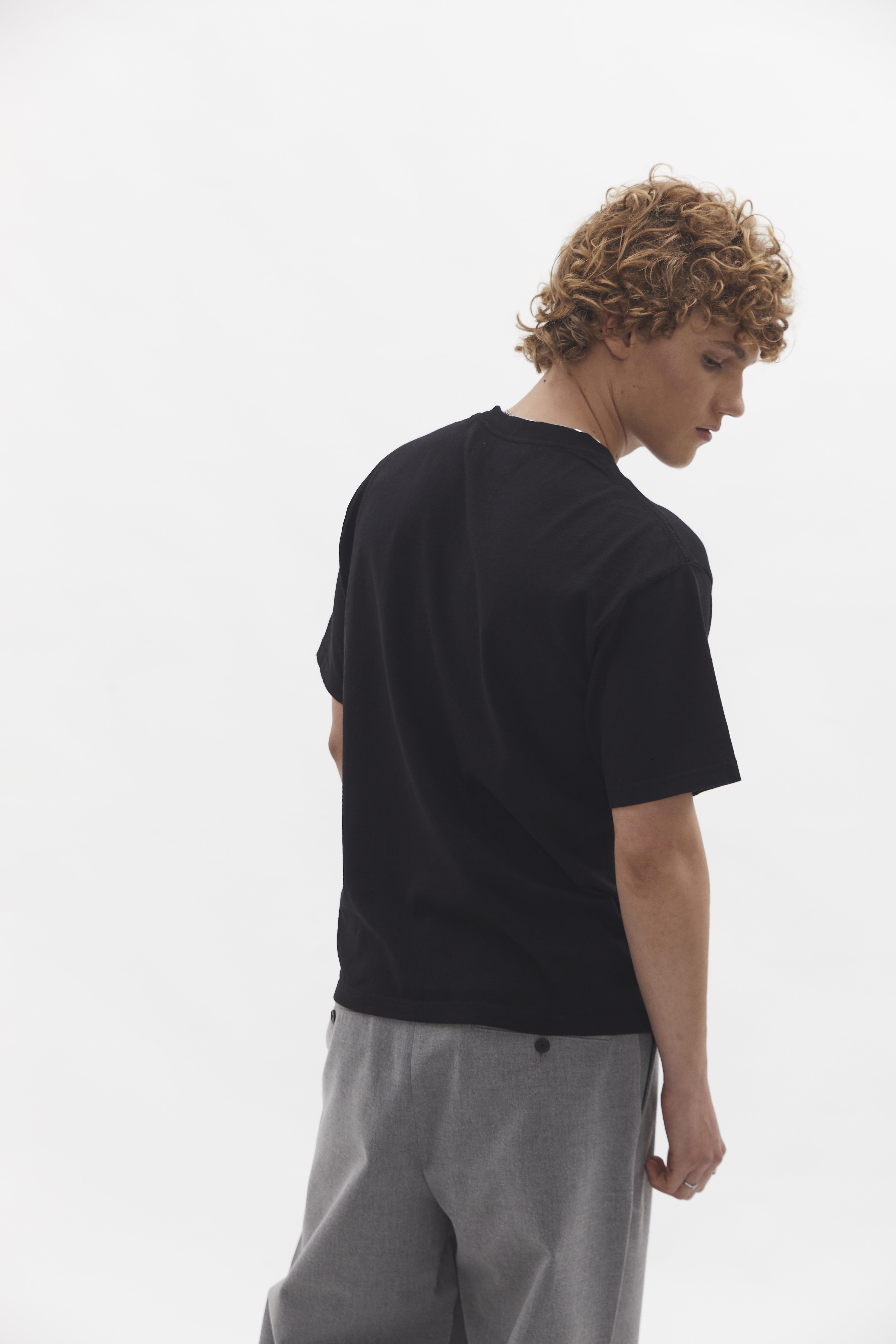 Relaxed T-Shirt D-Brand, T-Shirts und Polos, Relaxed T-Shirt, BLACK, Schwarz, 112201, 112201-100