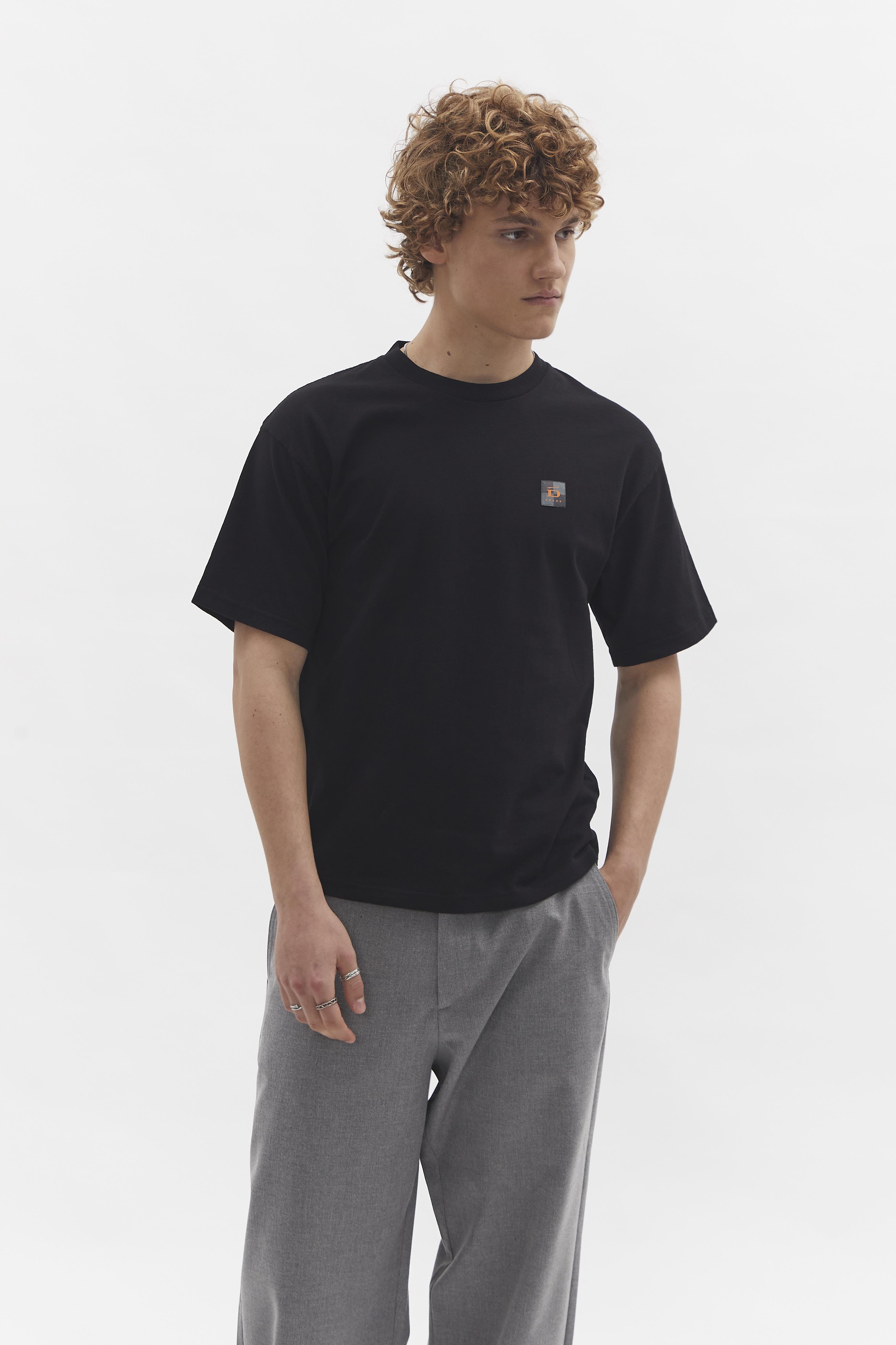 Relaxed T-Shirt D-Brand, T-Shirts und Polos, Relaxed T-Shirt, BLACK, Schwarz, 112201, 112201-100