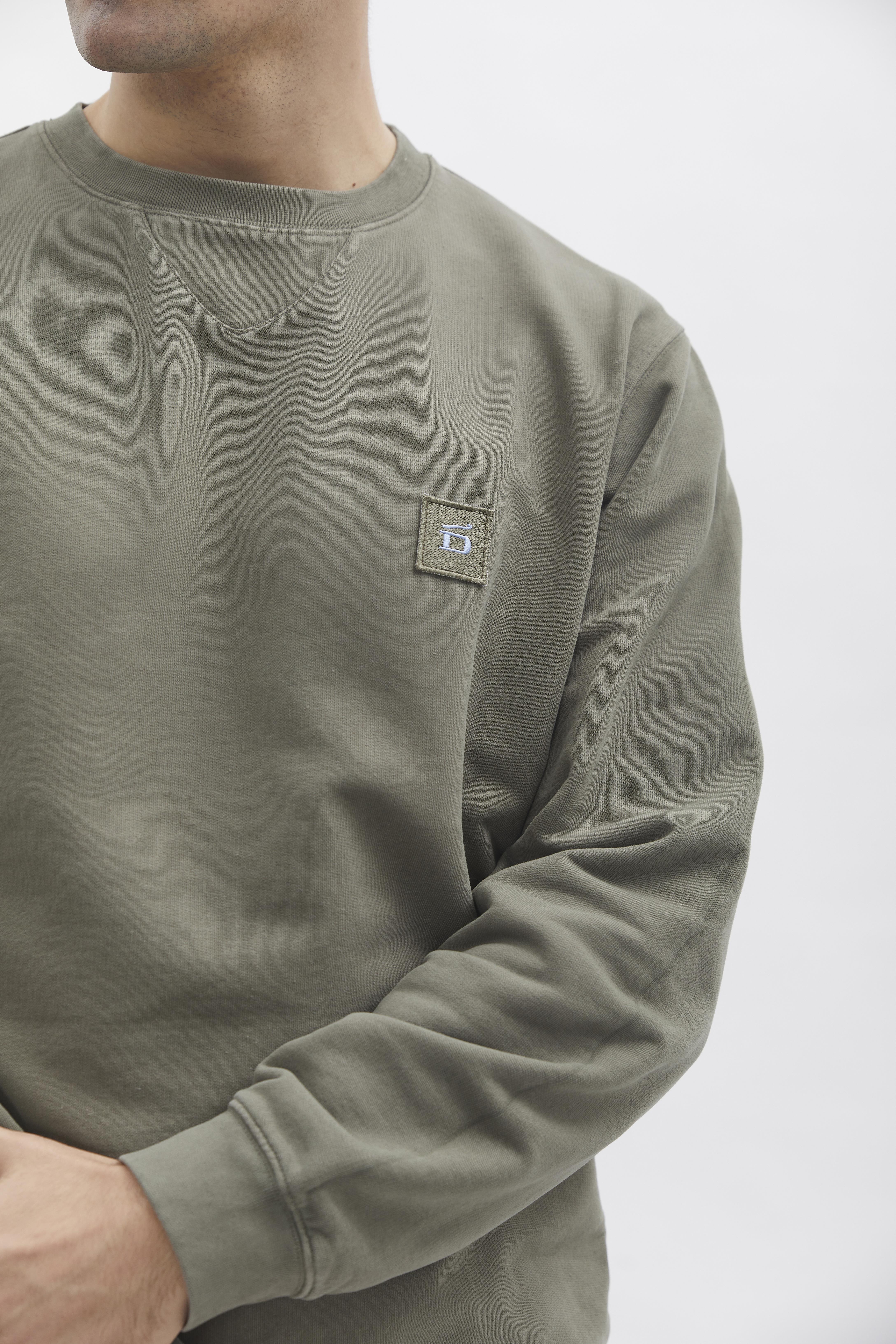 D-Brand, Sweater, Crewneck Sweater, DUSTY OLIVE, Grün, 111225, 111225-322