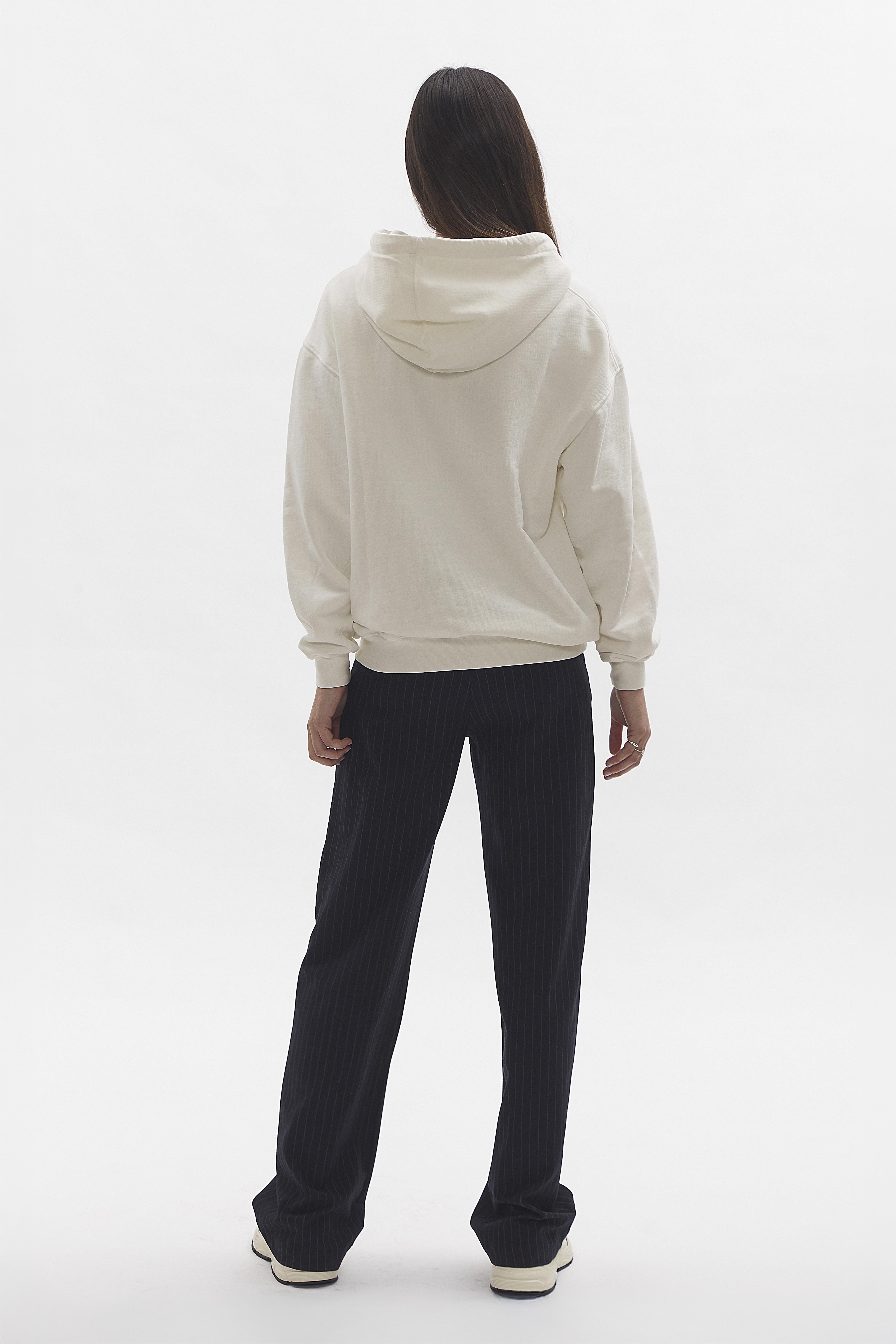 D-Brand, Hoodies, Zip Hoodies, Badge Hoodie, EGGNOG, Creme, 220001, 220001-113