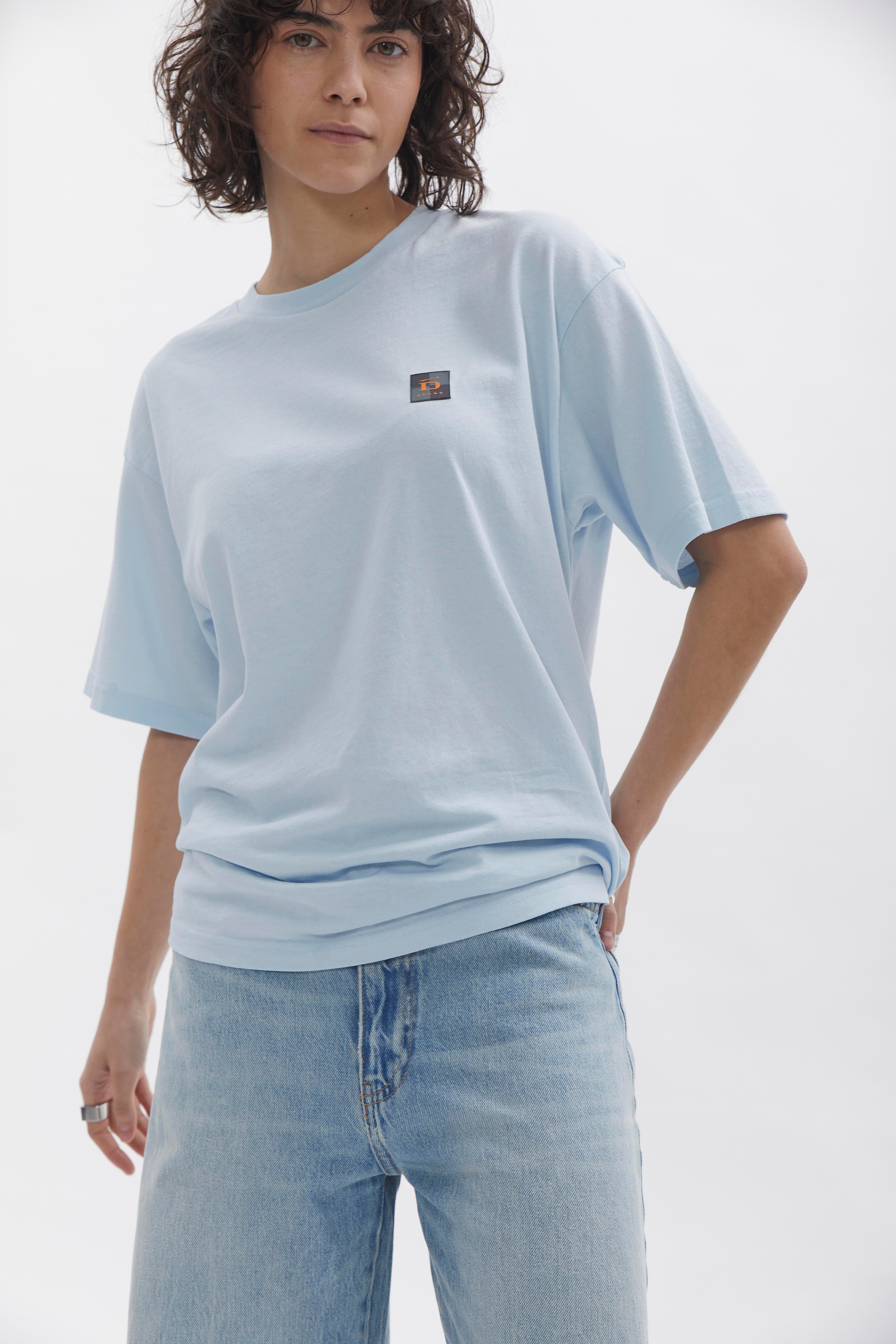 Relaxed T-Shirt D-Brand, T-Shirts, Polos und Tops, Relaxed T-Shirt, POLAR BLUE, Blau, 222203, 222203-408