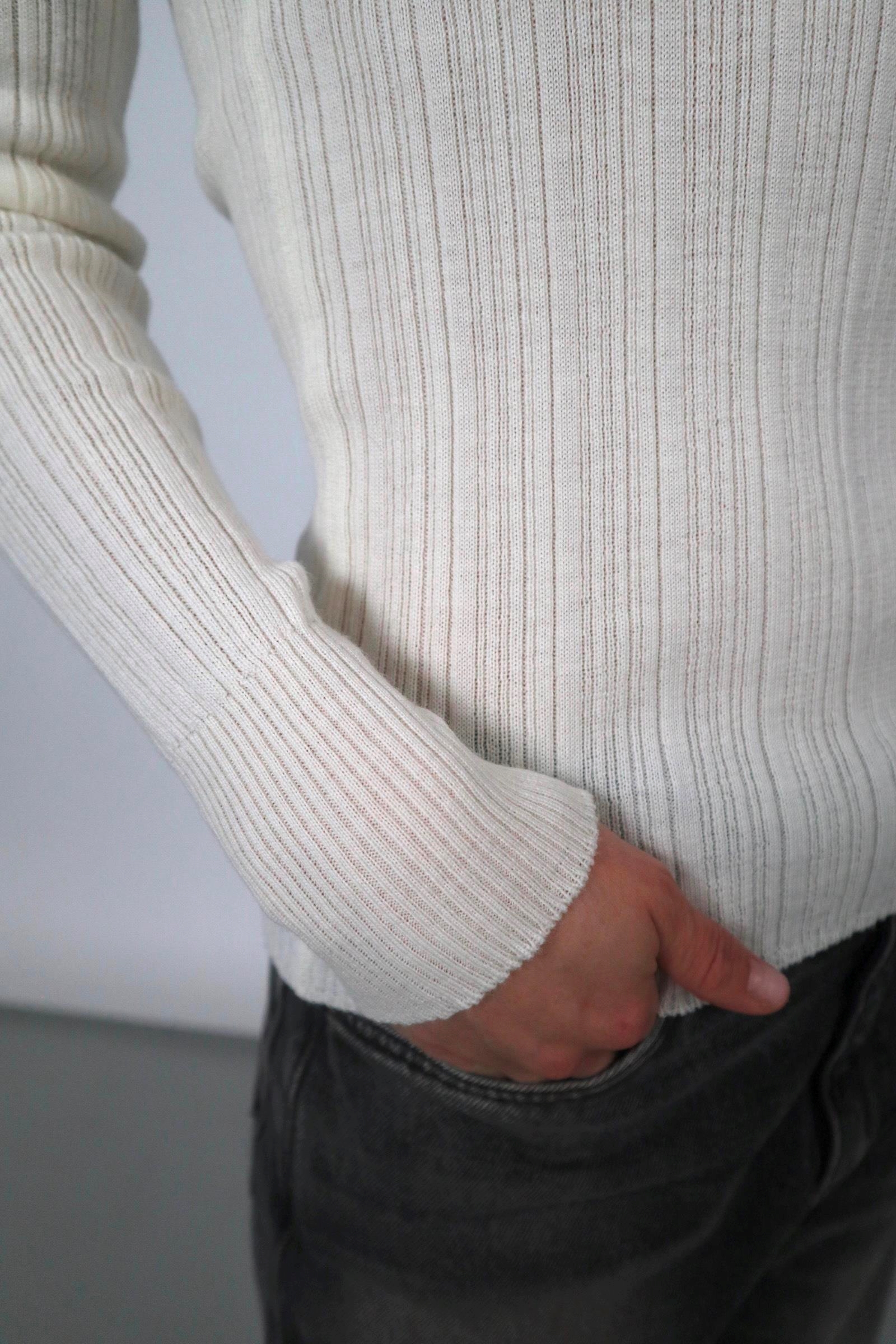 D-Brand, Pullover, Riviera Rib, OFFWHITE, Creme, 225502, 225502-130