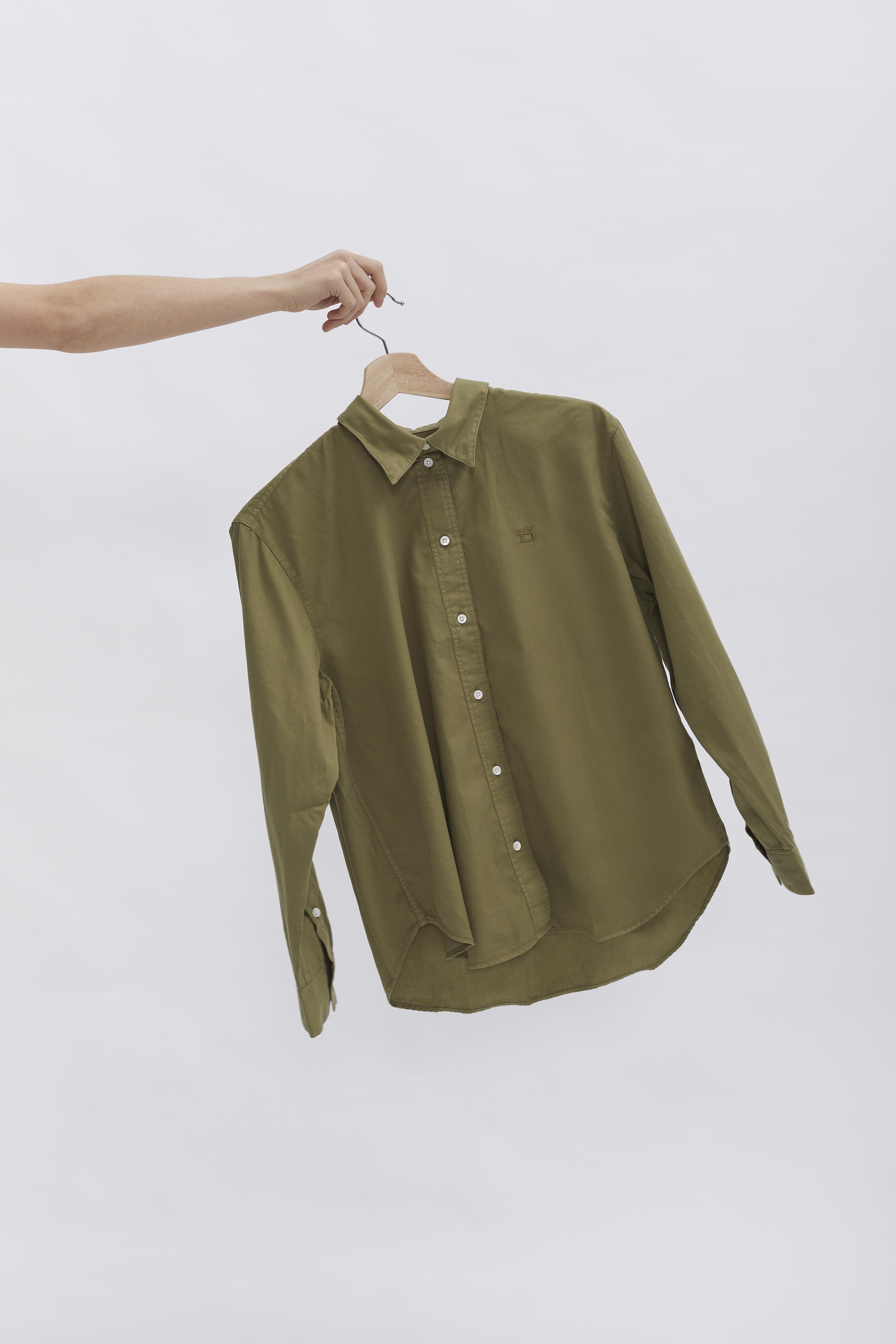 D-Brand, Blouses, Boxed Fit Bluse, OLIVE GREEN, Grün, 227010, 227010-310