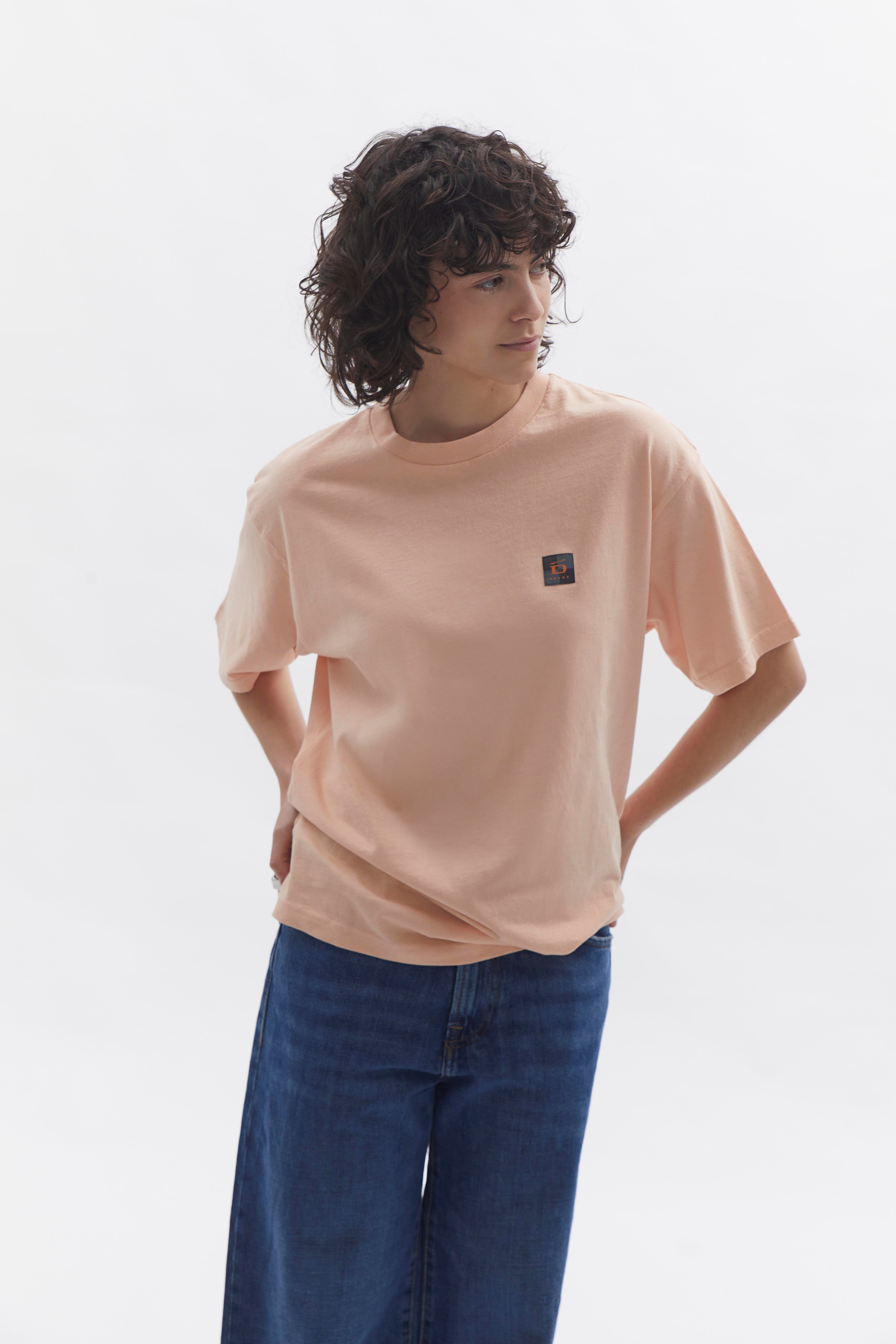 Relaxed T-Shirt D-Brand, T-Shirts, Polos und Tops, Relaxed T-Shirt, SALMON, Lachs, 222203, 222203-680