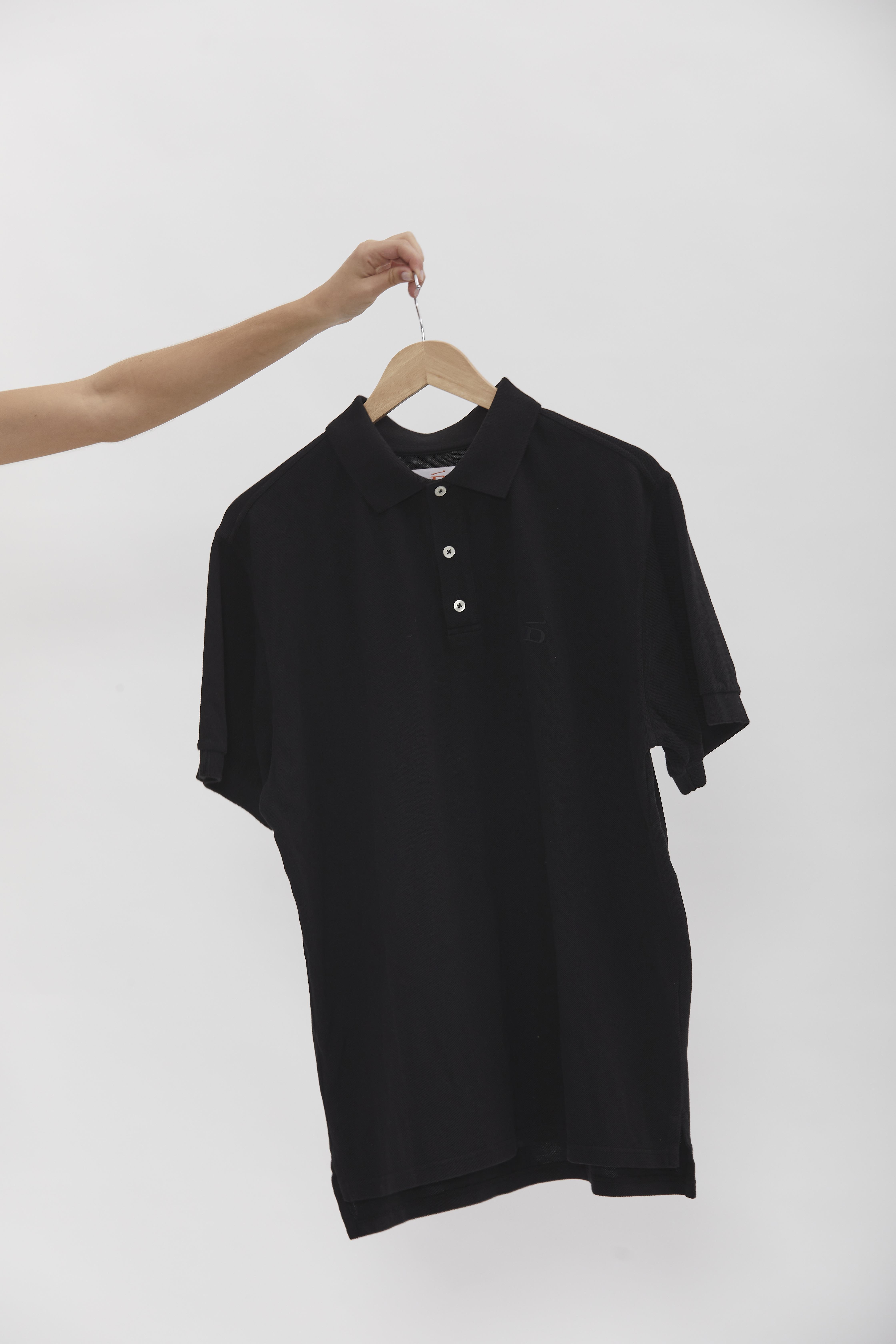 D-Brand, T-Shirts und Polos, D-Pique Polo, BLACK, Schwarz, 112310, 112310-100