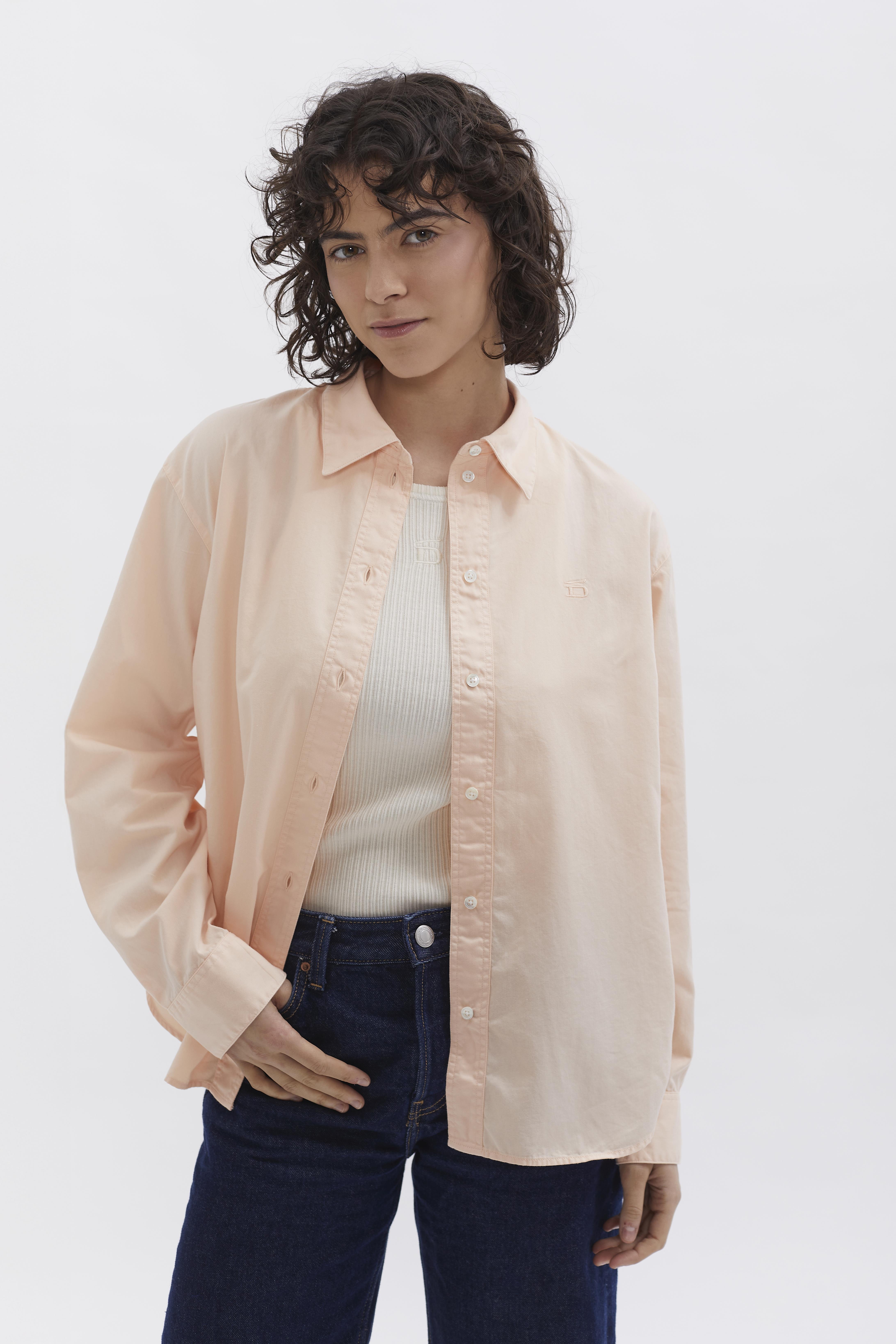 D-Brand, Blouses, Boxed Fit Bluse, SALMON, Lachs, 227010, 227010-680